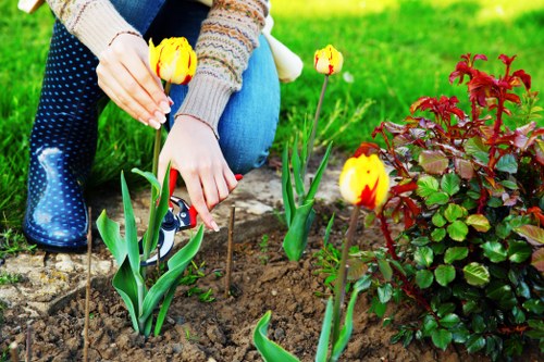 Circular landscaping recycling process with green waste and reclaimed materials
